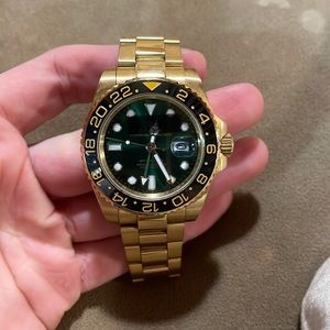 Green Gold Men’s Watch Luxury